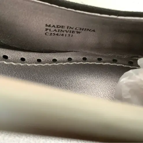 Adrienne Vittadini black suede pumps block heel shoes size 9.5 party court shoes