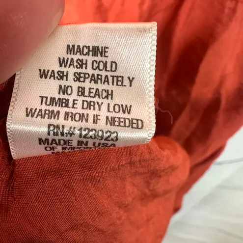 Lacausa Womens size Small Alma Slip Dress Burnt Orange la30124