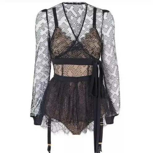 Elsey wrap top Black Size undefined