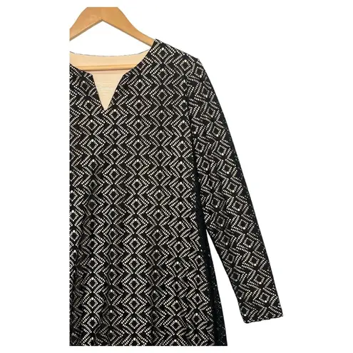 Coolibar Dress Tunic Womens Small Black Crochet Lined Sun Protection UPF 50+