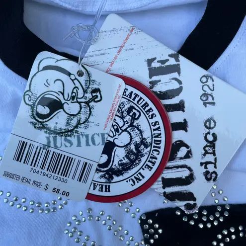 New Vintage 90s Popeyes 1929 White Graphic T