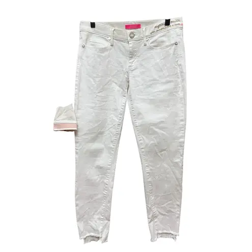 Lilly Pulitzer  28" South Ocean Crop Skinny Jean Resort White Size 6