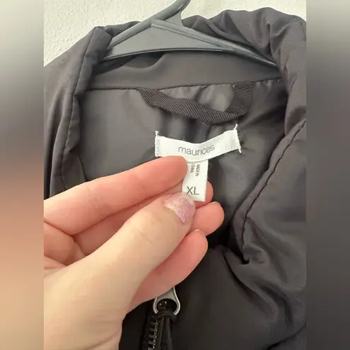 Solid Puffer Vest Black Size XL