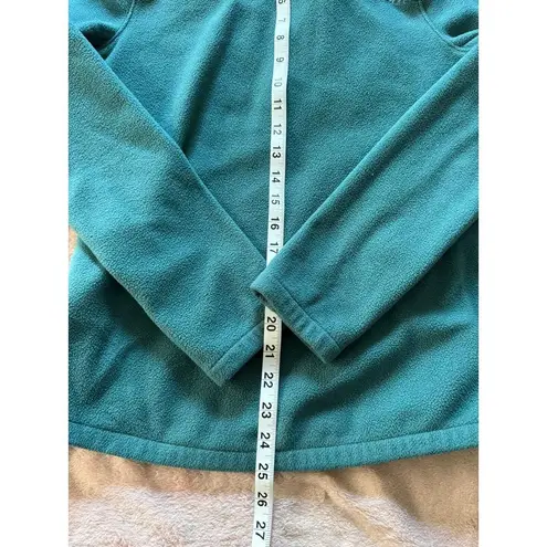 The North Face  Women's Green Geometric Anorak Fleece 1/2 Zip Pullover Sz Xsmall