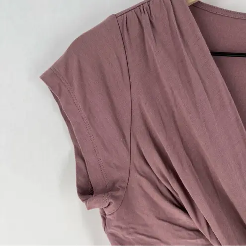 Davy Maternity & Nursing Pajama Top Dusty Mauve Short Sleeve Stretch Purple Size undefined