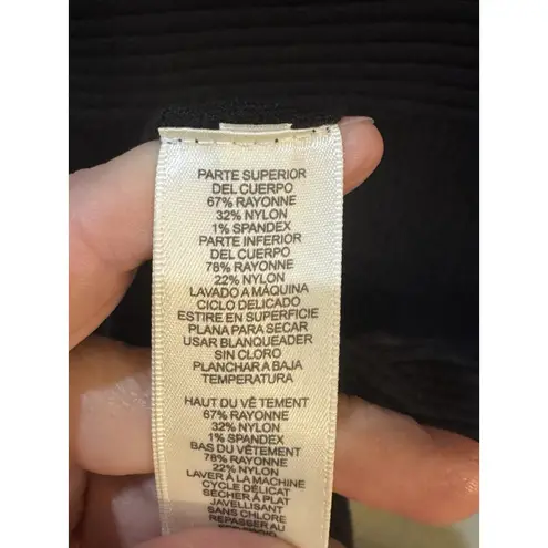 Eliza J Women Off the Shoulder MIDI Sweater Knit Dress Black Side Slit Ribbed