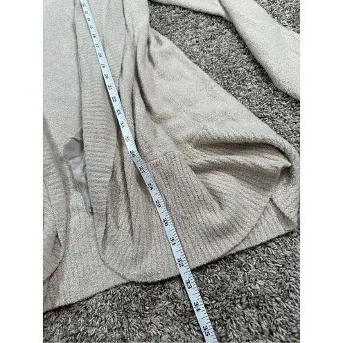 Barefoot Dreams CozyChic Lite Circle Lounge Cardigan Sweater Beige Cream L/XL