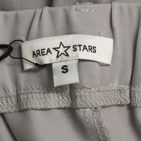 NWT AREA STARS Grey Liz Pant Dress Pants Belt Loops Polyester Size S Gray
