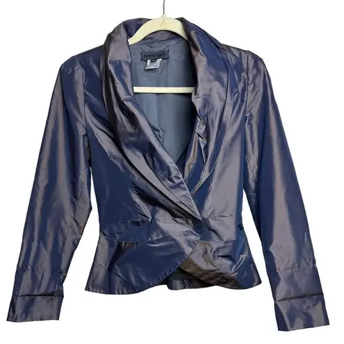 Renato Nucci Silk Purple Iridecent One Button Jacket Sz. 36 (US S)