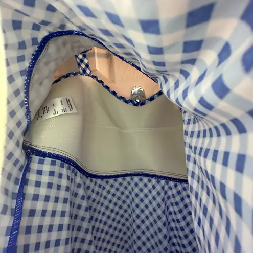 Shore Fit Blue Gingham Bikini Top Size 18W