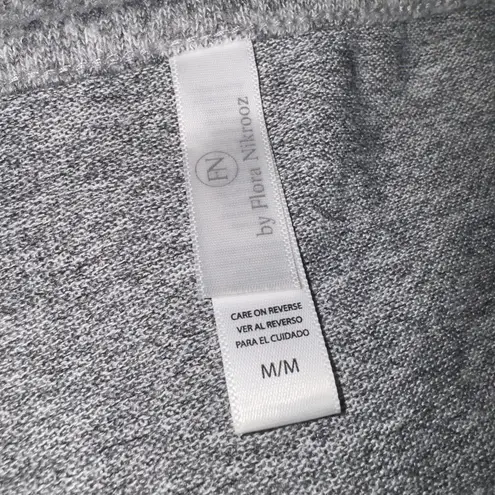 Flora Nikrooz Grey Sweatshirt with Lace Sleeves Women’s size Medium Gray