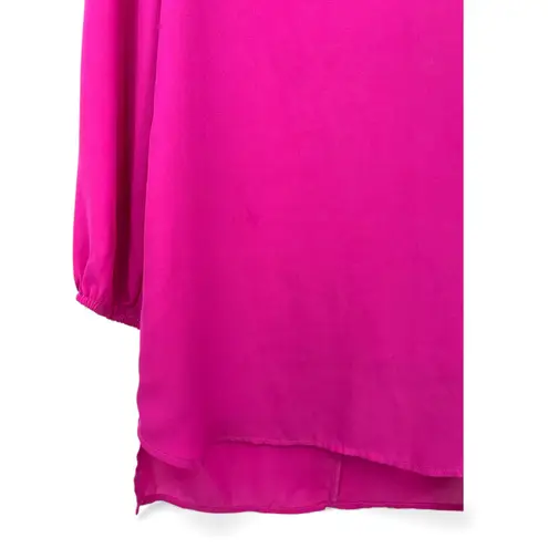 Saks 5th Avenue SAKS FIFTH Avenue | XS | Hot Pink Mini Short Dress Long Sleeve Back Accent Women