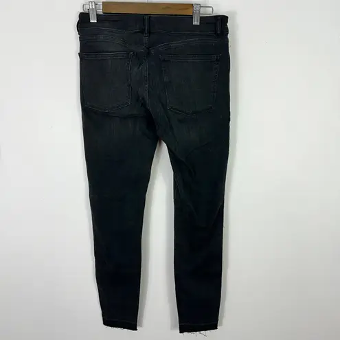 DL1961 Emma Jeans Women 28 Black Low Rise Skinny Denim Dark Wash Y2K Baddie Chic