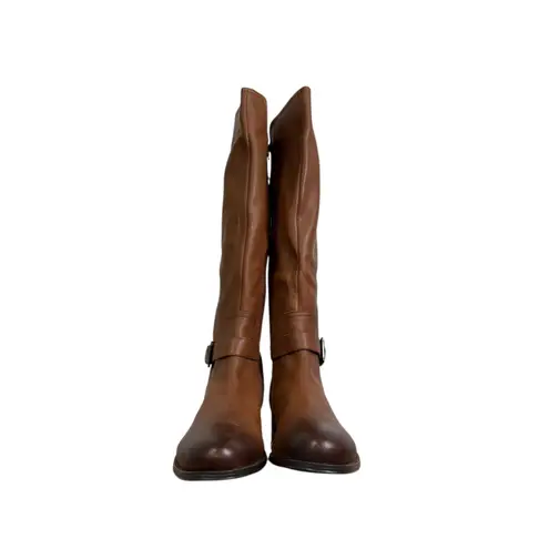 Naturalizer Jessie Leather Knee High Riding Boots Wide Calf Brown Cinnamon US 12 - Image 2