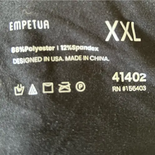 Empetua Shapermint Black High Rise Waist Leggings Size XXL