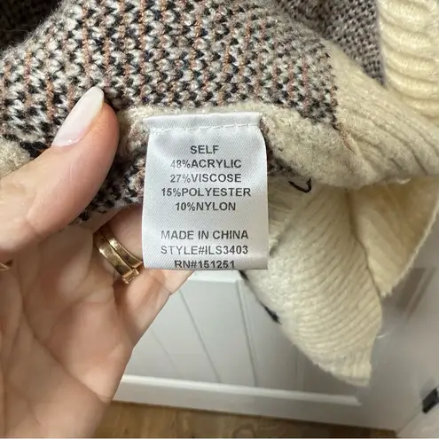 In Bloom Cream and Brown Animal Print Cardigan Size undefined