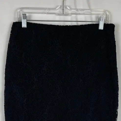 Ralph Lauren Lauren  Sheer Black Lace Party Event Pencil Skirt NWT Size 4