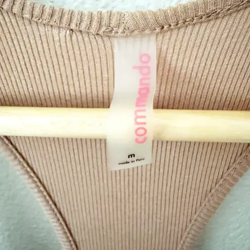 Commando x REVOLVE | Luxury Rib Racerback Tank Jumpsuit Mushroom Mauve | Medium