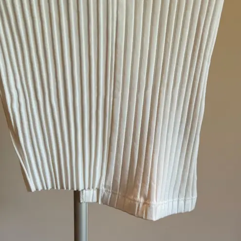 Helmut Lang Cream Puff Sleeve Ribbed Tee