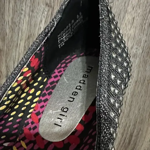 Madden Girl  Black Studded Loafers