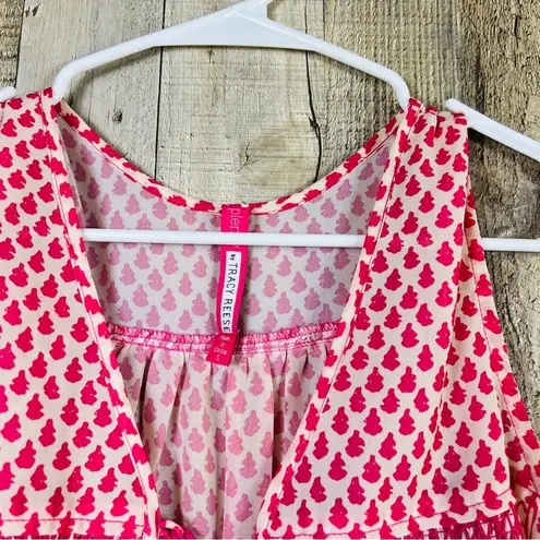 Plenty By Tracy Reese Size Small Sleeveless Tunic w/Tassel Tie Keyhole C…