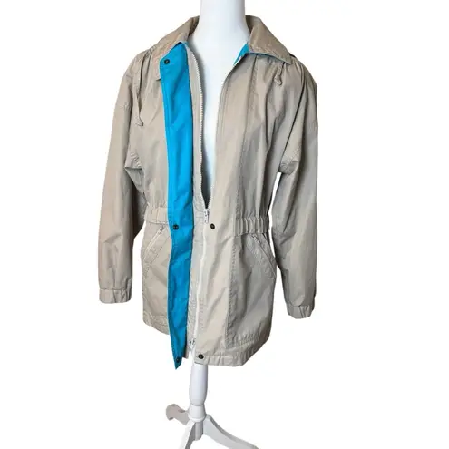 London Fog Women's All Weather Jacket Coat Hood Small Water Repellant Neutral