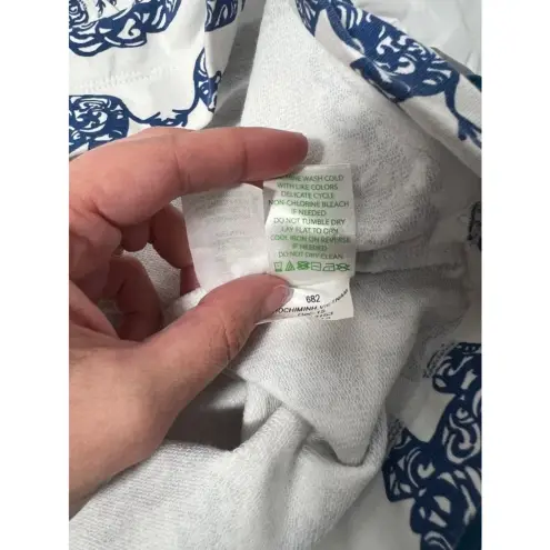 Lilly Pulitzer Lilly‎ Pulitzer Elephant Print Pullover Sweatshirt - White and Blue - Size S