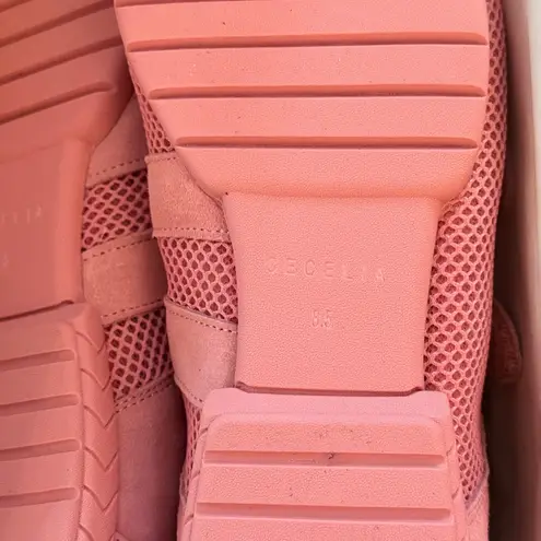Cecelia New York Women's Monroe Pink Hook Loop Mesh Sneakers 8.5 BNIB Y2K Retro