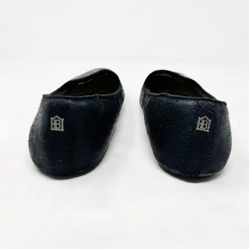 Birdies [] The Blackbird Size 7 Black Calf Hair Slip-On Loafer Flats Almond Toe