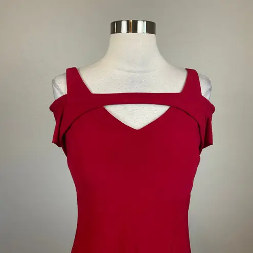 Nightway Cut Out Short Sleeve Long A