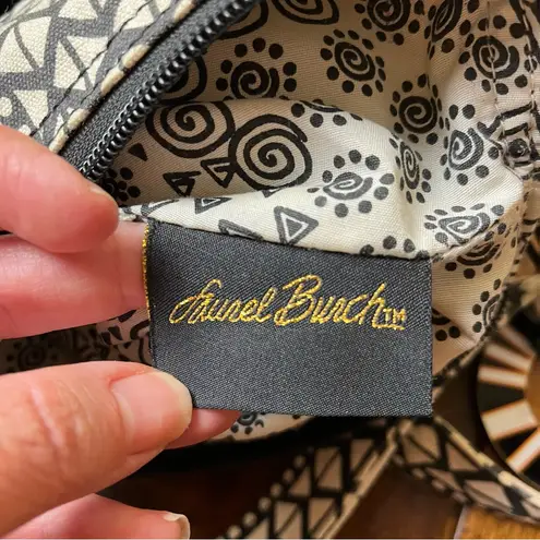 Laurel Burch Purse Gato Cat Print Crossbody Bag Bead Adjustable Strap Wood Charm Black