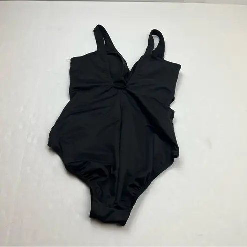 MiracleSuit Crossover With Mesh One Piece Swimsuit Womens SZ 10 Swim Black NWOT - Image 14