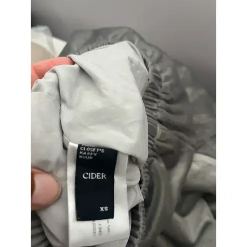 Cider Gray Velvet feel Tiered mini skirt size XS