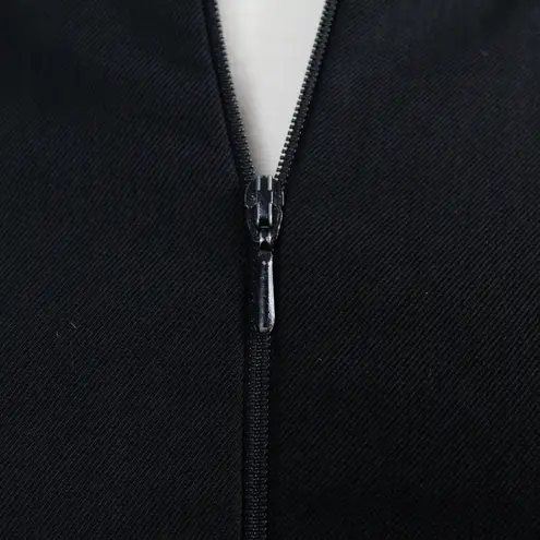 Moschino Vintage Cheap and Chic Black Virgin Wool-Blend Zip Jacket