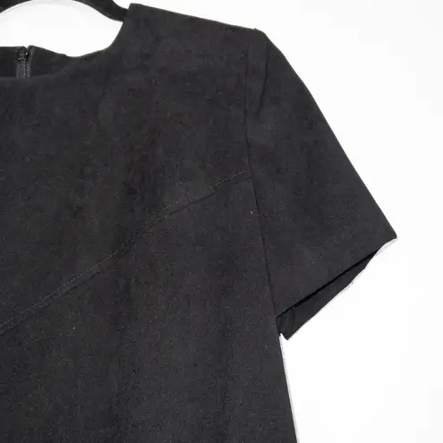 Jessica Howard Vintage Black Faux Suede Shift Dress Size 12