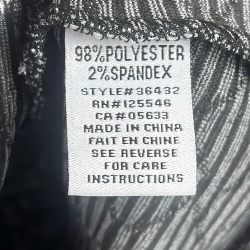 Habitat Zip Vest Women S Black White Geometric Knit Funky Asymmetrical Lagenlook