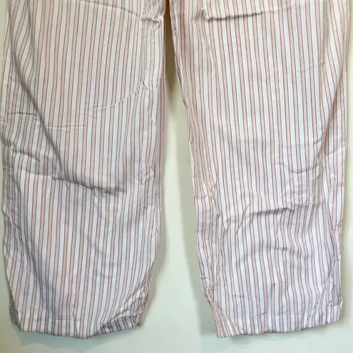 Victoria's Secret  Pink and White Striped Pajama Lounge Pants - Size: Medium