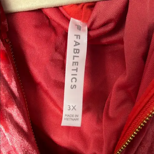 Fabletics  Crushed Velour Zip Up Hoodie Size 3X thumbnail 5