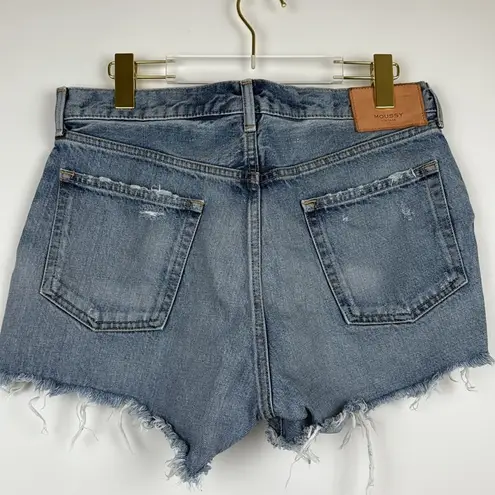 Moussy Vintage Chester Denim Jean Shorts in Blue Size 29