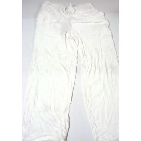 prAna NWT Womens White Fernie Beach Pant Flowy Modal XL Coverup Casual Pockets