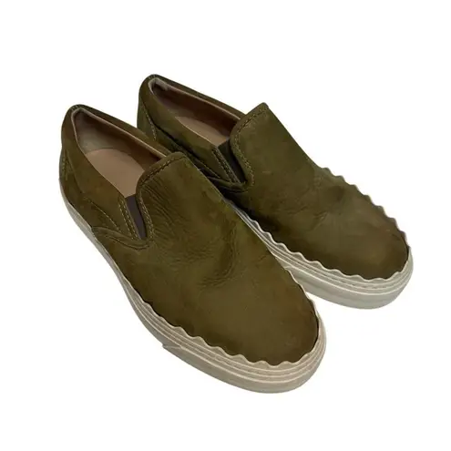 Chloé Chloe Ivy Scallop Slip-On Skater Sneakers Sz. 37 (US 7)