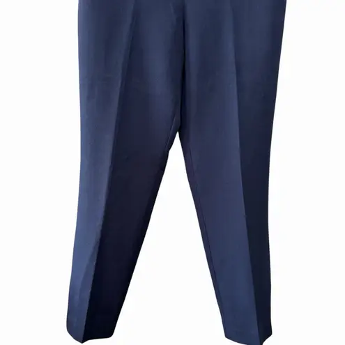 T Tahari Women's Navy Pull On Stretch Ankle Dress Pants Size 10 Officecore - Image 9