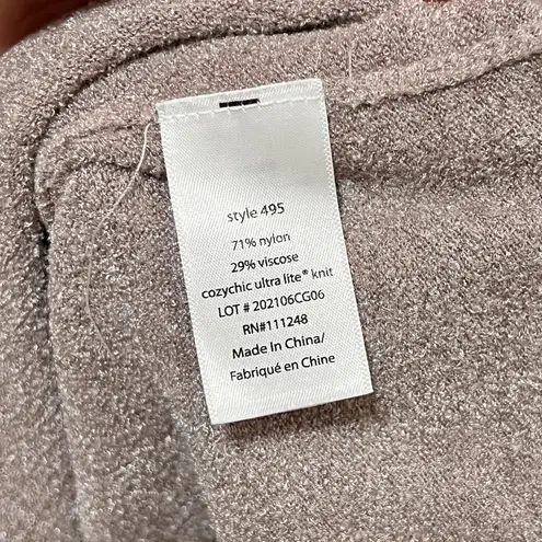 Barefoot Dreams CozyChic Ultra Lite Slouchy Pullover S Faded Rose