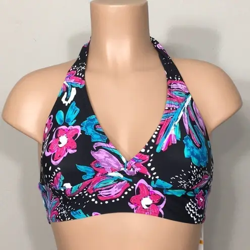 Anne cole  black floral bikini. XS. NWT