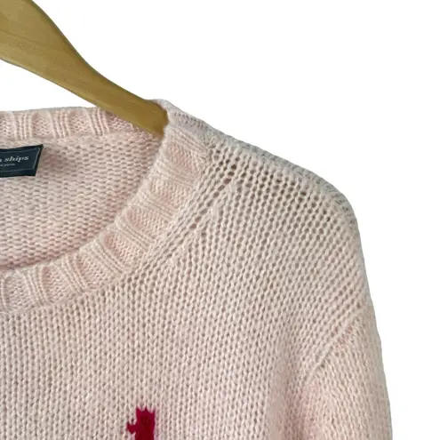 Wooden Ships  Caprice Angel Knit Sweater Pink Sapphire Mohair Wool Slouchy Medium