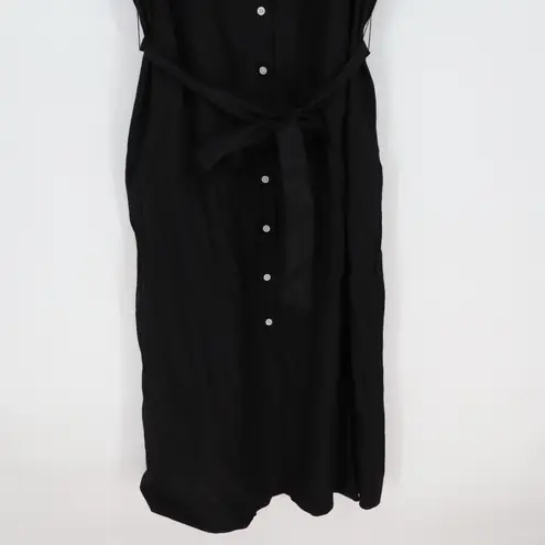 American Giant Women's Utility Dress Size XL Made In USA Black
