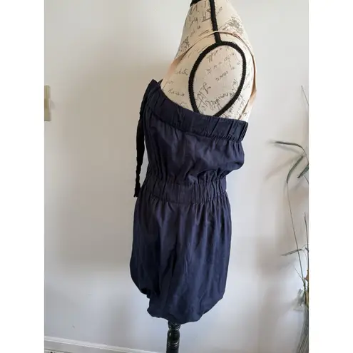 J.Crew  Small Navy Blue Jersey Knit Bubble‎ Dress Excellent Casual Sundress