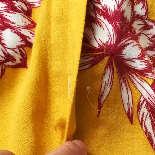 Somedays Lovin women’s Searing Soul golden yellow floral midi dress size S small