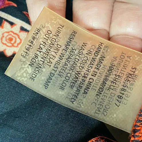 Plenty By Tracy Reese women's floral button down cold shoulder dress size M