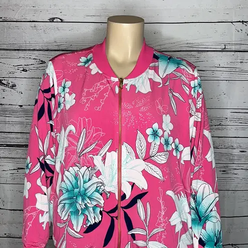 IMAN Global Chic NWT 2X Pink Floral